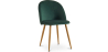 Buy Dining Chair - Velvet Upholstered - Scandinavian Style - Bennett Dark green 59990 in the United Kingdom