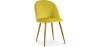 Buy Dining Chair - Velvet Upholstered - Scandinavian Style - Bennett Yellow 59990 - in the UK