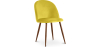 Buy Dining Chair - Upholstered in Velvet - Scandinavian Design - Bennett Yellow 59991 - in the UK