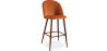 Buy Velvet Upholstered Stool - Scandinavian Design - Bennett Reddish orange 59993 - prices