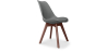 Buy Brielle Scandinavian design Premium Chair with cushion - Dark Legs Dark grey 59953 in the United Kingdom