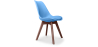 Buy Brielle Scandinavian design Premium Chair with cushion - Dark Legs Light blue 59953 at MyFaktory