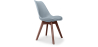 Buy Brielle Scandinavian design Premium Chair with cushion - Dark Legs Light grey 59953 - in the UK