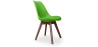 Buy Brielle Scandinavian design Premium Chair with cushion - Dark Legs Green 59953 with a guarantee
