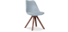 Buy Premium Scandinavian design Brielle chair with Cushion - Dark Legs Light grey 59954 - prices
