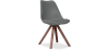 Buy Premium Scandinavian design Brielle chair with Cushion - Dark Legs Dark grey 59954 - in the UK