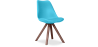Buy Premium Scandinavian design Brielle chair with Cushion - Dark Legs Light blue 59954 in the United Kingdom