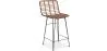 Buy Bar Stool Design Boho Bali Synthetic Wicker 65cm - Kimi Natural wood 59994 - in the UK