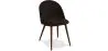 Buy Dining Chair - Upholstered in Fabric - Scandinavian Style - Bennett Dark Brown 58982 in the United Kingdom