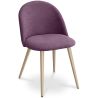 Buy Dining Chair - Upholstered in Fabric - Scandinavian Style - Bennett  Purple 59261 - prices