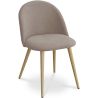 Buy Dining Chair - Upholstered in Fabric - Scandinavian Style - Bennett  Taupe 59261 - in the UK