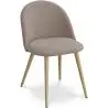 Buy Dining Chair - Upholstered in Fabric - Scandinavian Style - Bennett  Taupe 59261 - in the UK