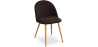 Buy Dining Chair - Upholstered in Fabric - Scandinavian Style - Bennett  Dark Brown 59261 with a guarantee