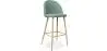 Buy Fabric Upholstered Stool - Scandinavian Design - 76cm - Bennett Pastel blue 59356 with a guarantee