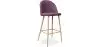 Buy Fabric Upholstered Stool - Scandinavian Design - 76cm - Bennett Purple 59356 - in the UK