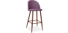 Buy Fabric Upholstered Stool - Scandinavian Design - 73cm - Bennett Purple 59357 - in the UK