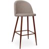 Buy Fabric Upholstered Stool - Scandinavian Design - 76cm - Bennett Taupe 59357 - in the UK