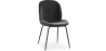 Buy Dining Chair Accent Velvet Upholstered Retro Design - Cyrus Dark grey 59996 in the United Kingdom
