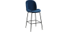 Buy Bar Stool Accent Velvet Upholstered Retro Design - Elias Dark blue 59997 at MyFaktory