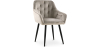 Buy Dining Chair with Armrests - Upholstered in Velvet - Carrol Taupe 59998 at MyFaktory