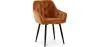 Buy Dining Chair with Armrests - Upholstered in Velvet - Carrol Orange 59998 home delivery