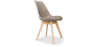 Buy Brielle Scandinavian design Chair with cushion Taupe 58293 - in the UK