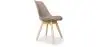 Buy Dining Chair Nordic – Scandinavian Style – Brielle Taupe 58293 - in the UK