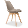 Buy Dining Chair Nordic – Scandinavian Style – Brielle Taupe 58293 - in the UK