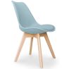 Buy Brielle Scandinavian design Chair with cushion Pastel green 58293 at MyFaktory