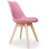 Buy Brielle Scandinavian design Chair with cushion Pastel pink 58293 in the United Kingdom