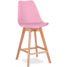 Buy Premium Brielle Scandinavian design bar stool with cushion - Wood Pastel pink 59278 - in the UK