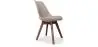 Buy Brielle Scandinavian design Premium Chair with cushion - Dark Legs Taupe 59953 with a guarantee