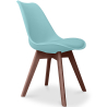 Buy Brielle Scandinavian design Premium Chair with cushion - Dark Legs Pastel green 59953 - in the UK