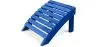 Buy Garden Chair Footrest Adirondack Wood Outdoor Furniture - Anela Blue 60006 - prices