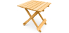 Buy Garden Table - Adirondack Wood Side Table  - Anela Natural wood 60007 - in the UK