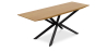 Buy Wooden Industrial Dining Table (220x95 cm) - Holh Natural wood 60019 - in the UK