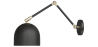 Buy Adjustable wall lamp, scandinavian style  - Lena Black 60024 - in the UK
