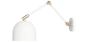 Buy Adjustable wall lamp, scandinavian style  - Lena White 60024 - prices