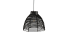 Buy Hanging Lamp Boho Bali Design Natural Rattan - Tui Black 60037 - in the UK