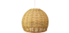 Buy Hanging Lamp Boho Bali Design Natural Rattan - Thu Natural wood 60051 - in the UK