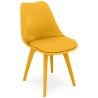 Buy Premium Brielle Scandinavian Design chair with cushion Yellow 59277 in the United Kingdom