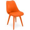 Buy Premium Brielle Scandinavian Design chair with cushion Orange 59277 - in the UK