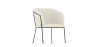 Buy Dining chair upholstered in white boucle - Martine White 60075 - in the UK