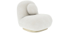 Buy Bouclé fabric upholstered armchair - Nuiba White 60078 - in the UK