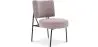 Buy Velvet upholstered dining chair - Light Pink - Hebay Light Pink 60085 - in the UK