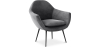 Buy Velvet upholstered armchair - Ora Dark grey 60087 - in the UK