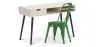 Buy Desk Table Wooden Design Scandinavian Style Viggo + Bistrot Metalix Chair New edition Green 60065 with a guarantee