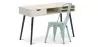 Buy Desk Table Wooden Design Scandinavian Style Viggo + Bistrot Metalix Chair New edition Pale green 60065 home delivery