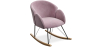 Buy Rocking armchair upholstered in velvet - Frida  Light Pink 60082 - in the UK