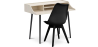 Buy Office Desk Table Wooden Design Scandinavian Style Eldrid + Premium Brielle Scandinavian Design chair with cushion Black 60116 - prices